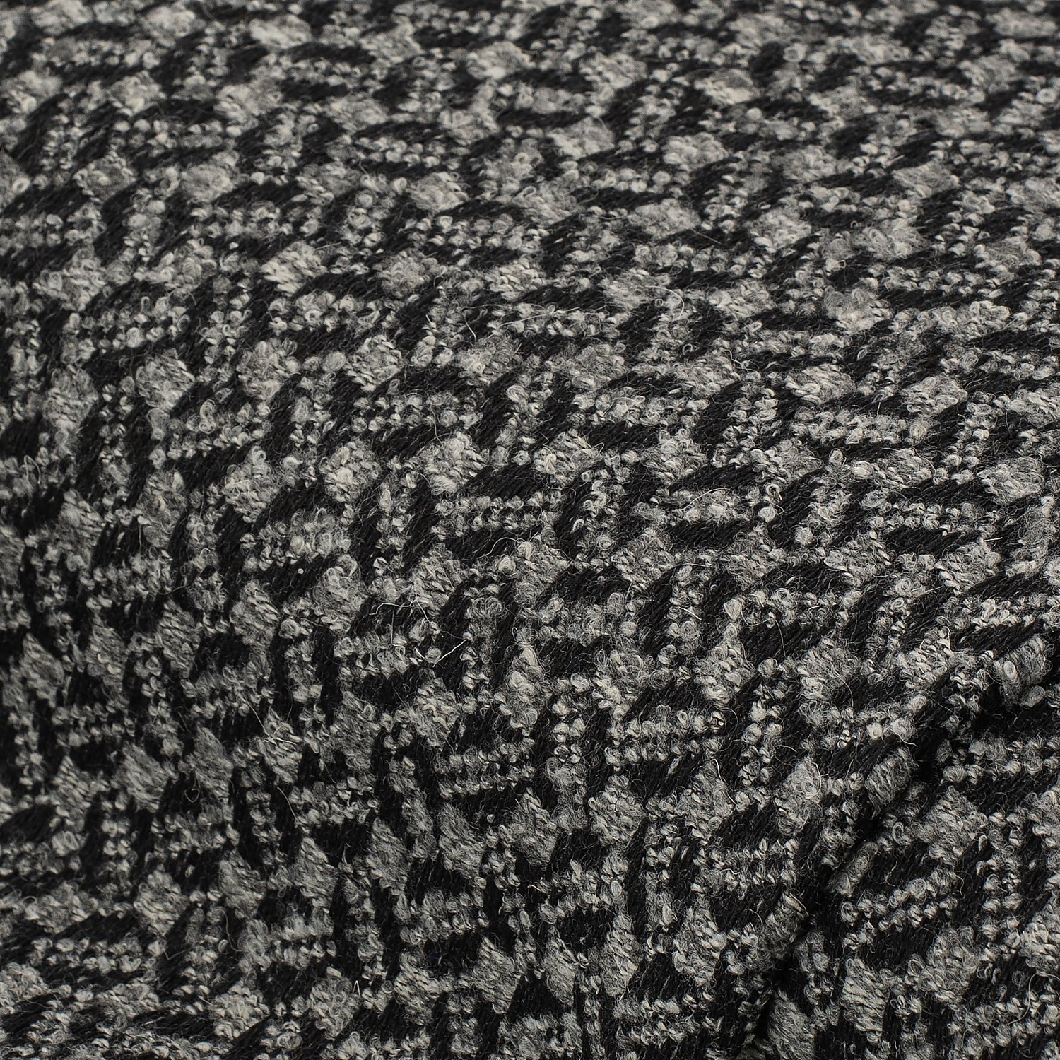 Bouclé-Jacquard, grau/schwarz