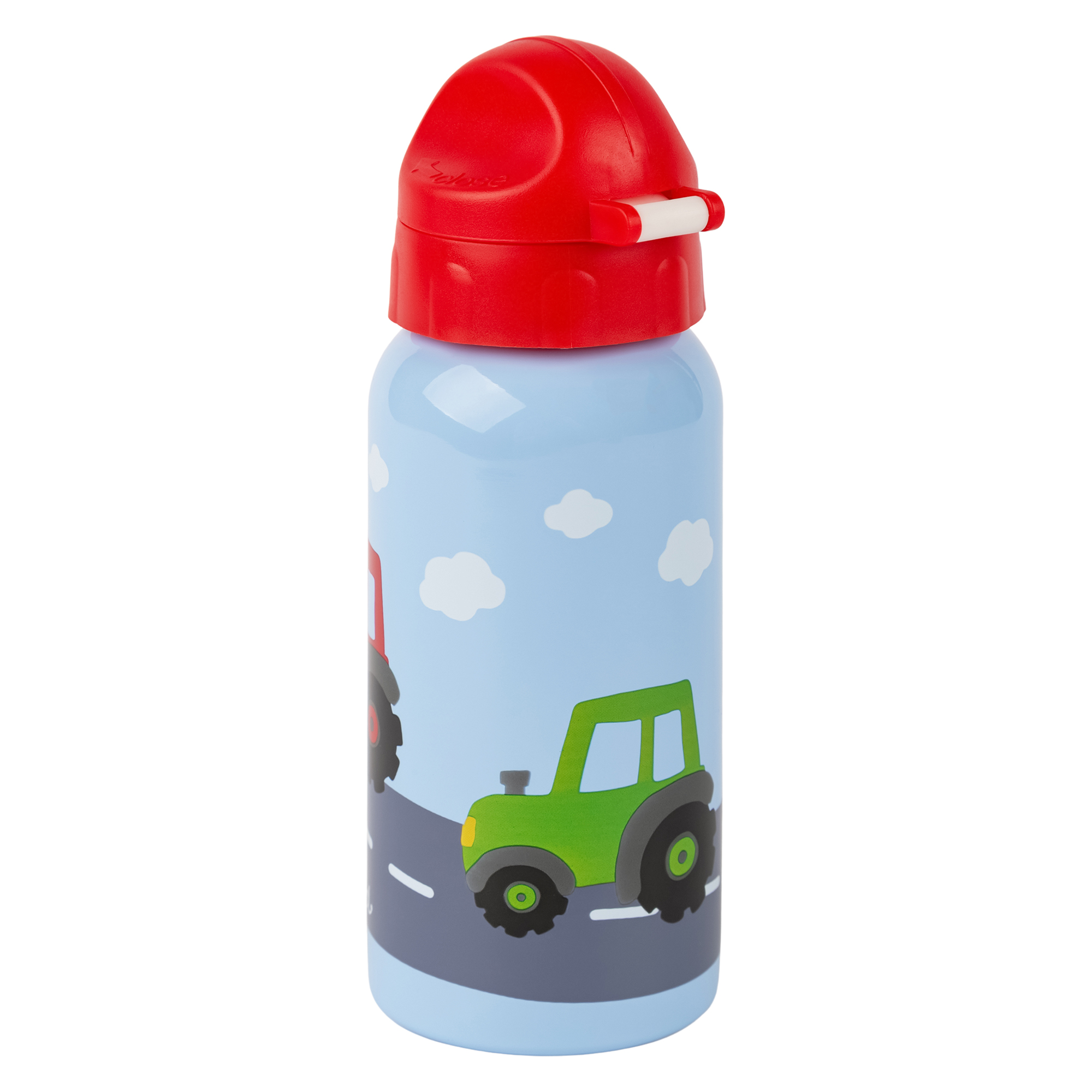 Kinder Set Edelstahl-Trinkflasche und Brotbox Traktor