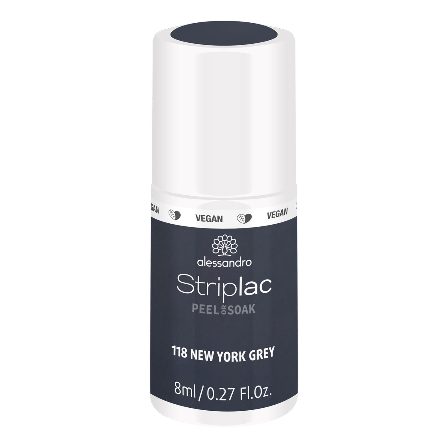 Alessandro Striplac Peel or Soak Vernis Semi-permanent - 118 New York Grey
