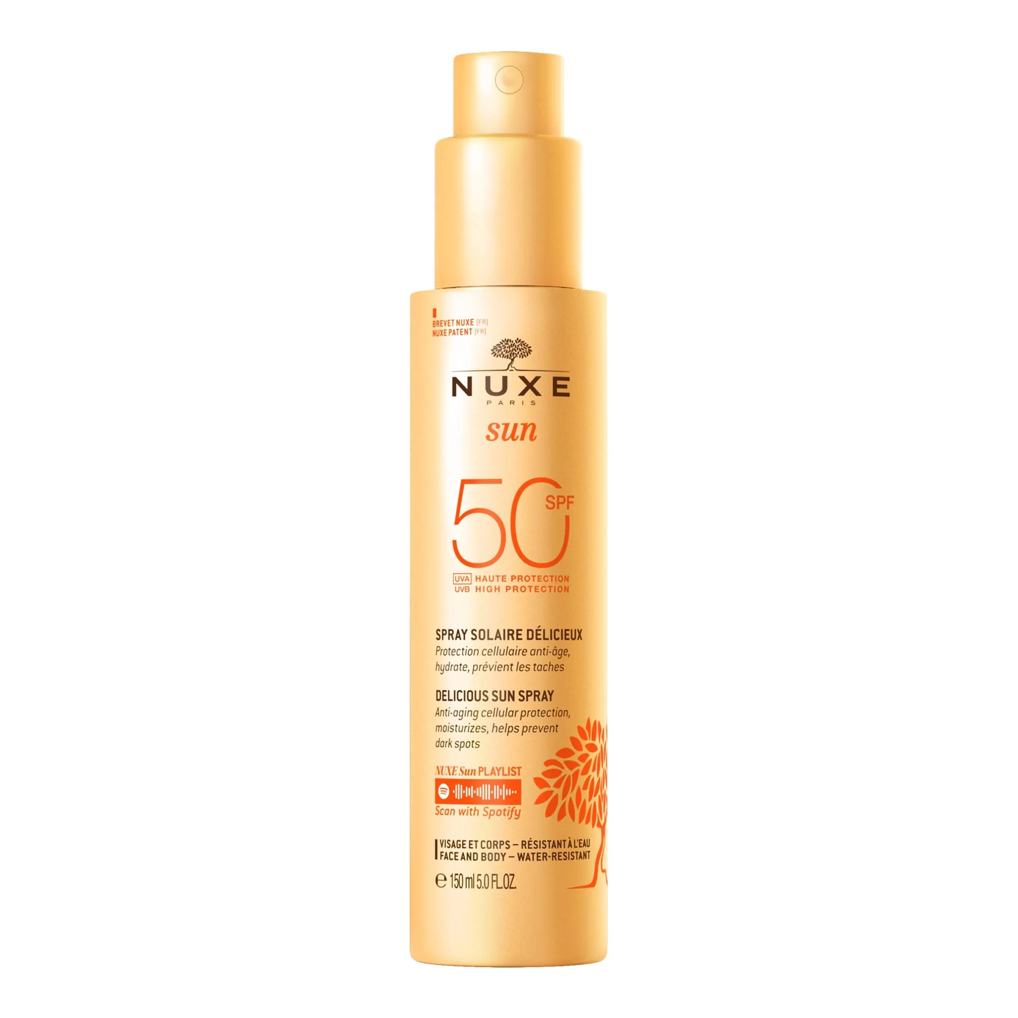 Opaľovací sprej na tvár a telo s SPF50 - Vysoko ochranný telový opaľovací sprej, Vysoko ochranný opaľovací krém na tvár, Vysoko ochranný telový opaľovací krém.