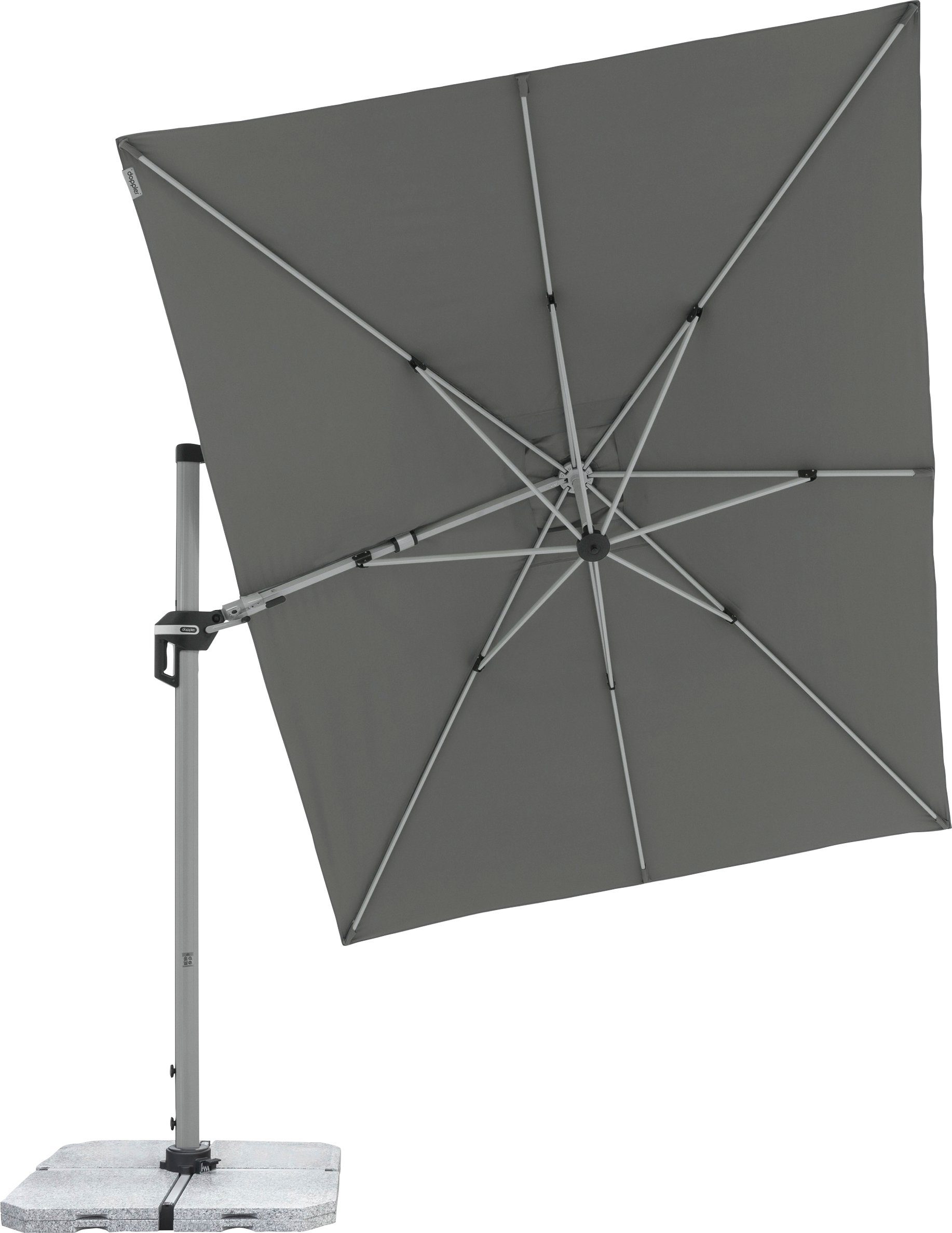 doppler® Ampelschirm Active Pendel, UV-beständig, Maße: 350x260 cm