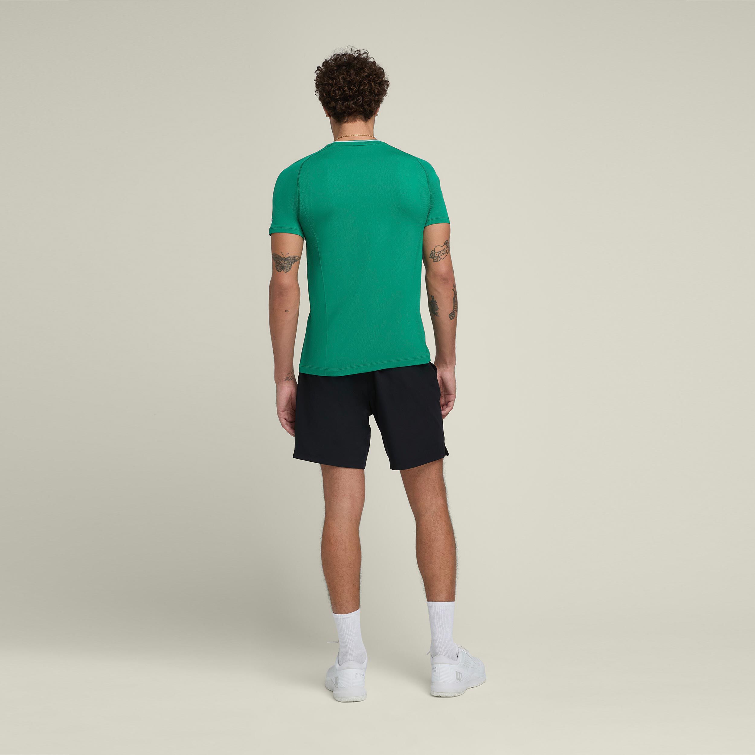 Team Players Seamless Crew T-Shirt Herren - Grün