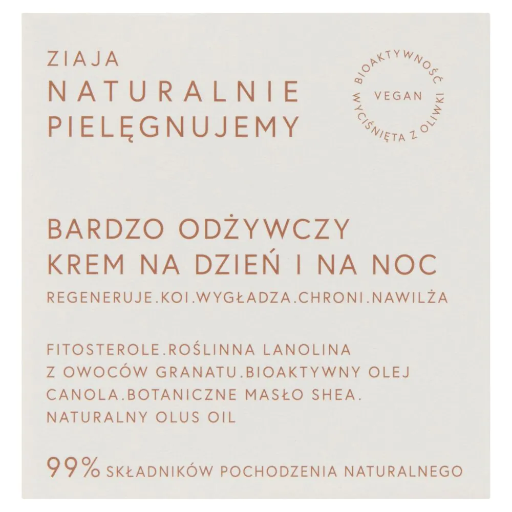 Ziaja Naturally Care Zeer voedende dag- en nachtcrème