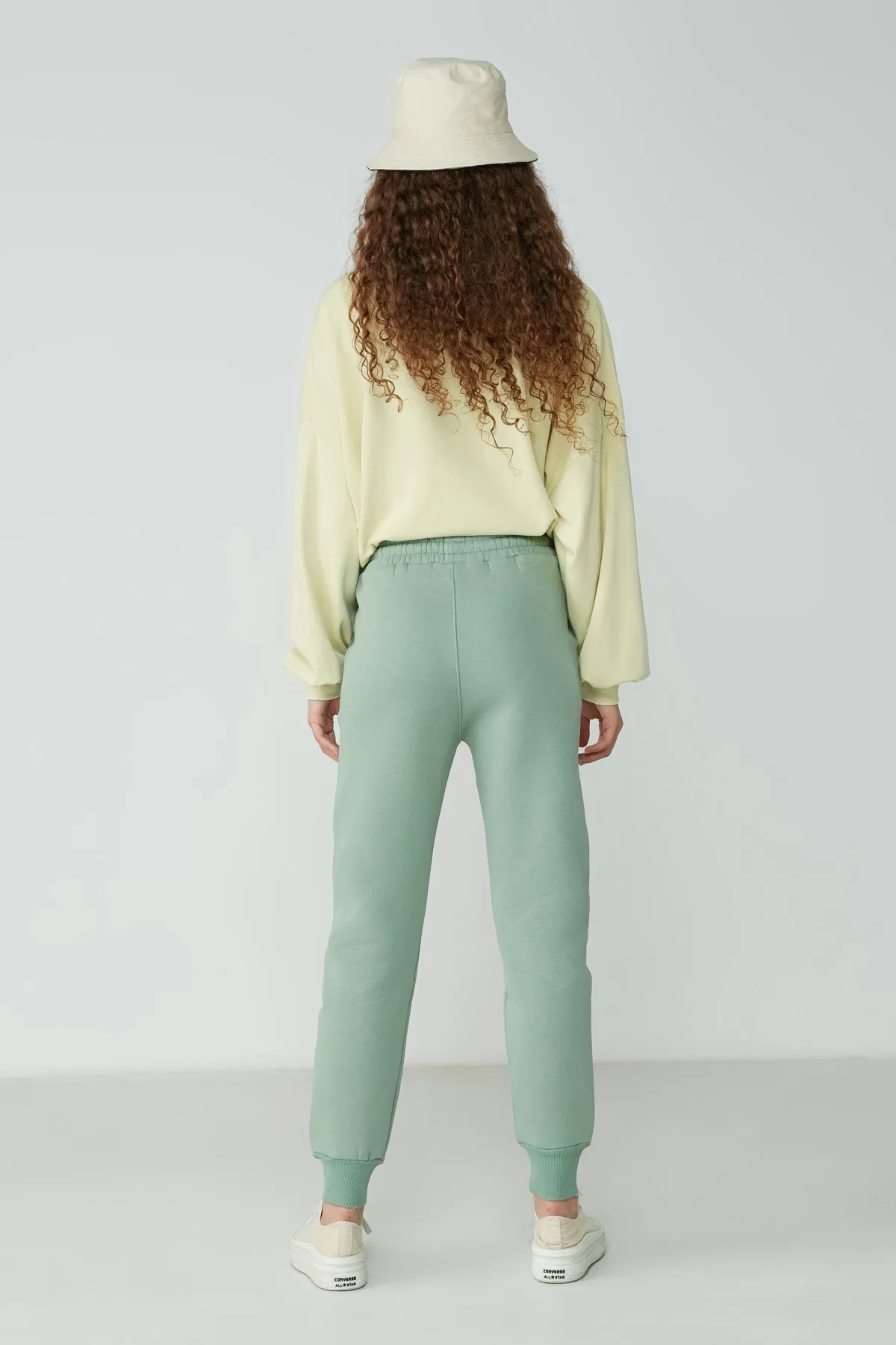 C&City  Jogginghose mit Bündchen am Bein 903 Pistaziengrün
