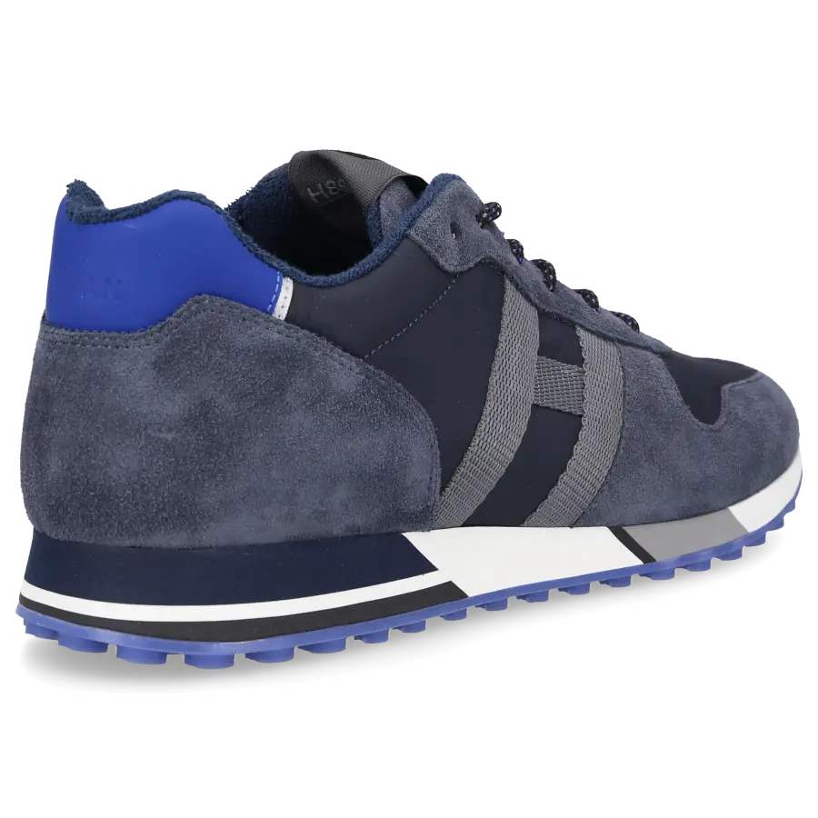 Hogan - Sneaker low H383 Veloursleder Textil - blau