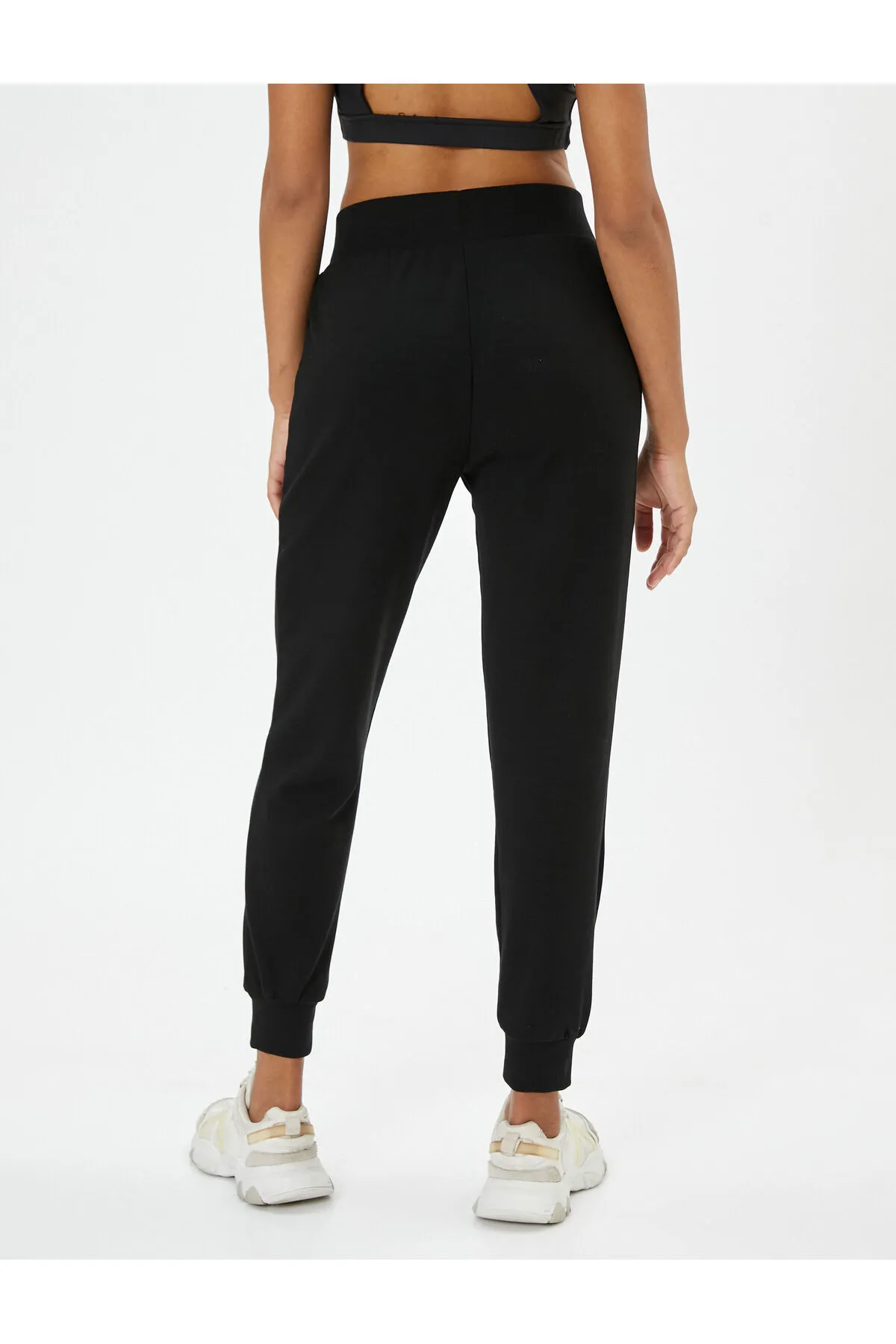 Koton  Jogger-Jogginghose mit hoher Taille und Tasche aus Viskose-Mischgewebe