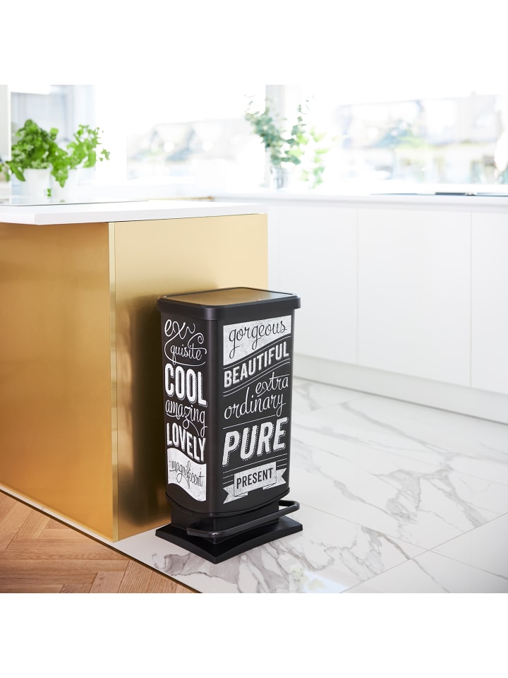 Rotho Paso Mülleimer 40l mit Pedal und Deckel in Hipster günstig kaufen onesize