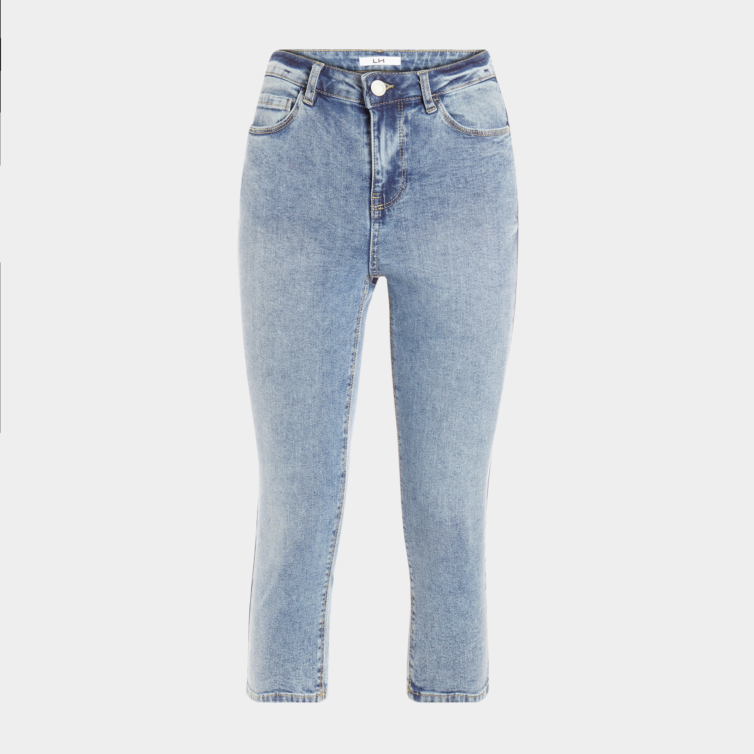 Pantacourt slim bleu foncé femme | La Halle