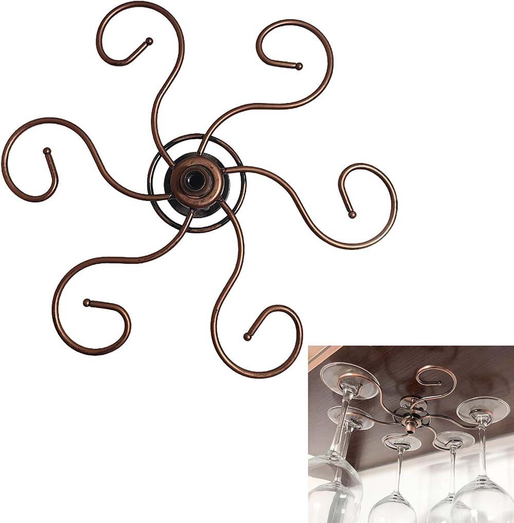 DRSEON Gläserhalter Gläserhalter Weinglasregal Weinbecherhalterhaushalt Hängender, 1-tlg.