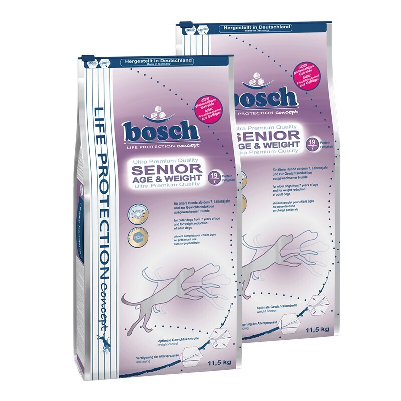 bosch Hundetrockenfutter bosch Senior Age & Weight 2x11,5 kg