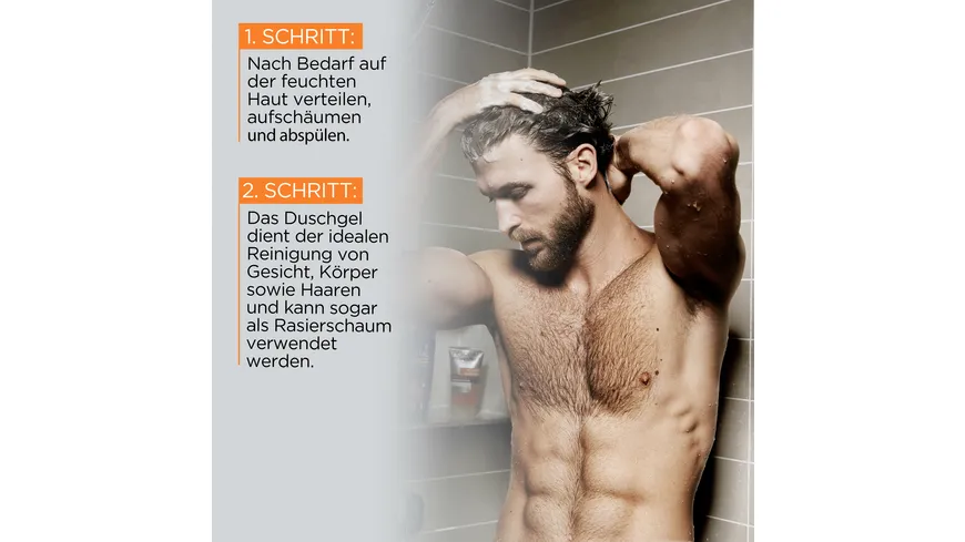 L'Oréal Men Expert Shower Magnesium -Duschgel für alle Hauttypen - spendet Feuchtigkeit und reinigt sanft 250 ml