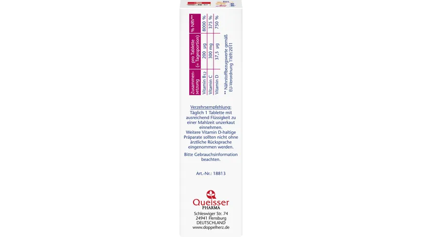 Doppelherz B12 + C + D3 Energie + Immun Depot 30 Tabletten