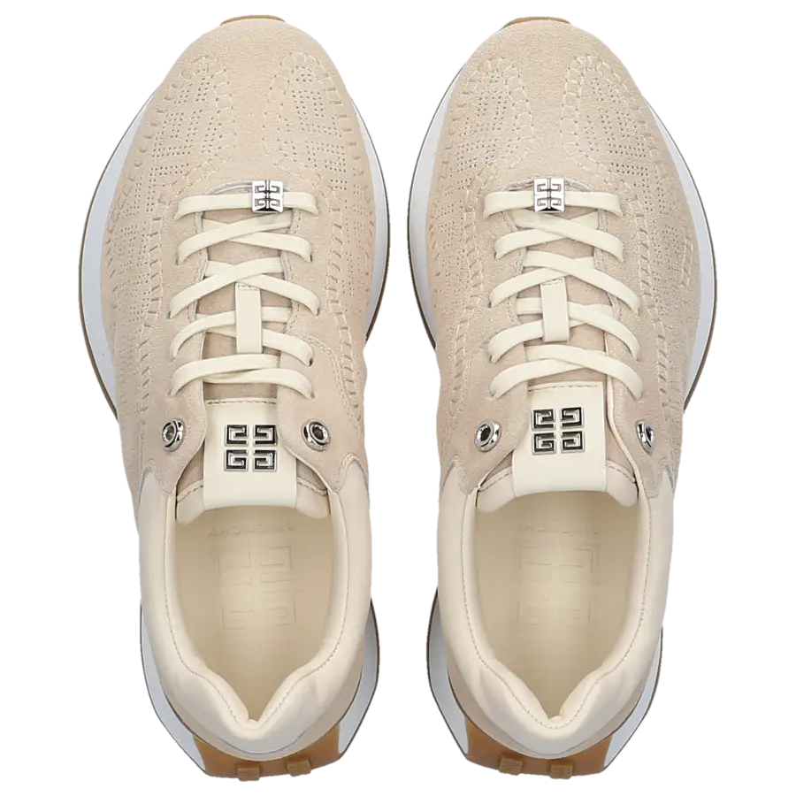 Givenchy - Sneaker low GIV RUNNER Veloursleder - beige