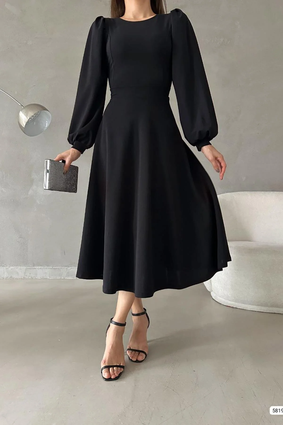 Deafox  Kleid - Schwarz - A-Linie