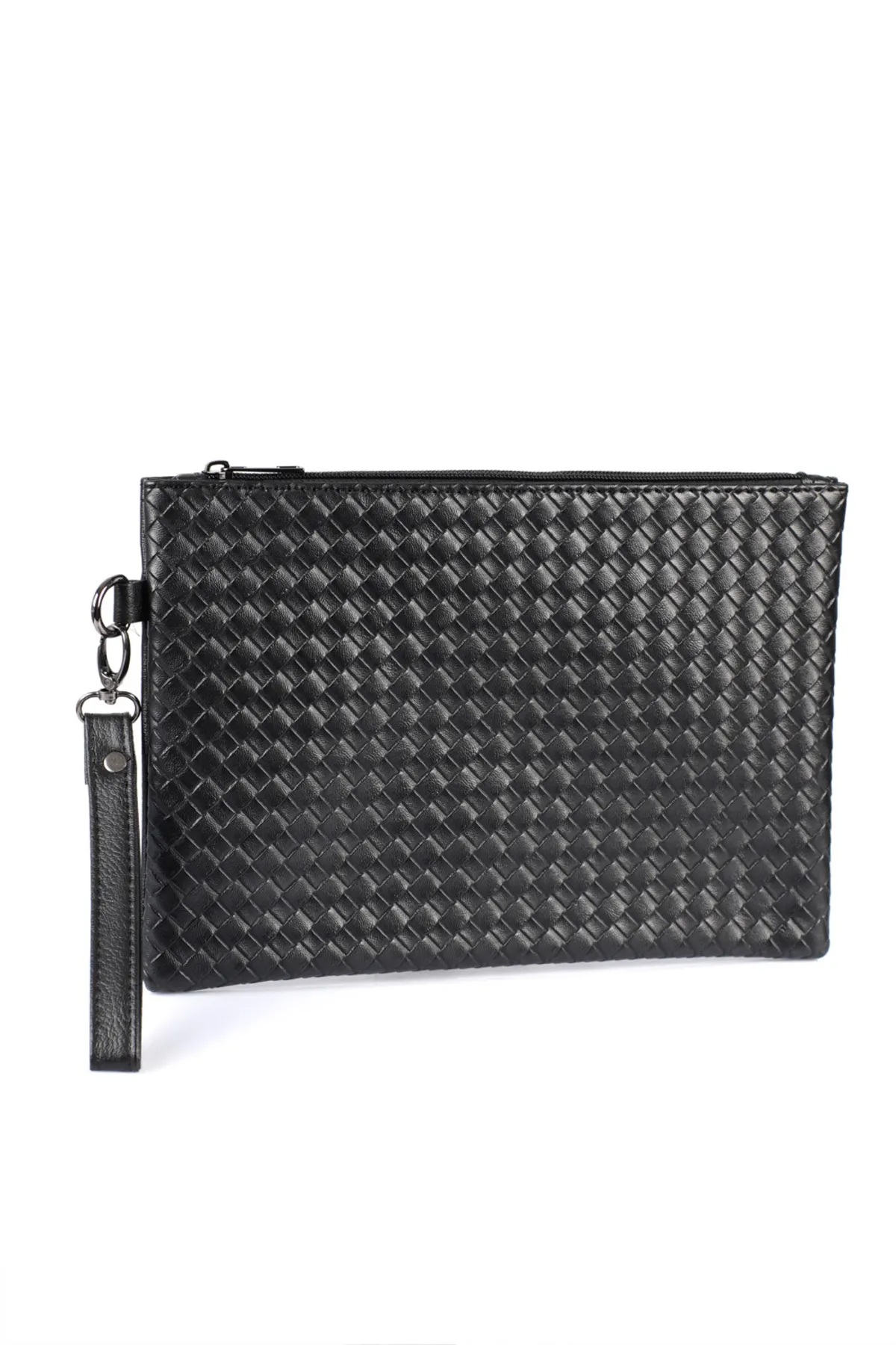 Capone Outfitters  Capone gestrickte gemusterte Paris 222 schwarze Damen-Clutch
