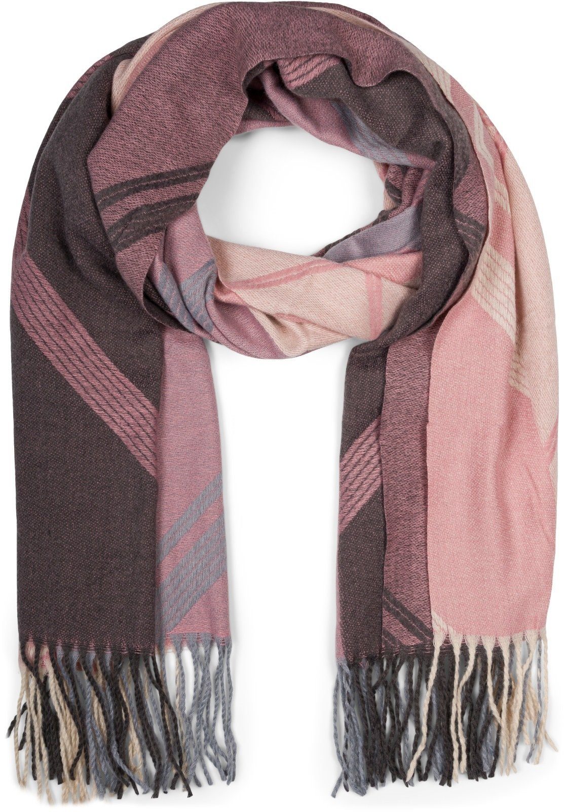 styleBREAKER Modeschal, (1-St), Web Schal Geometrisch