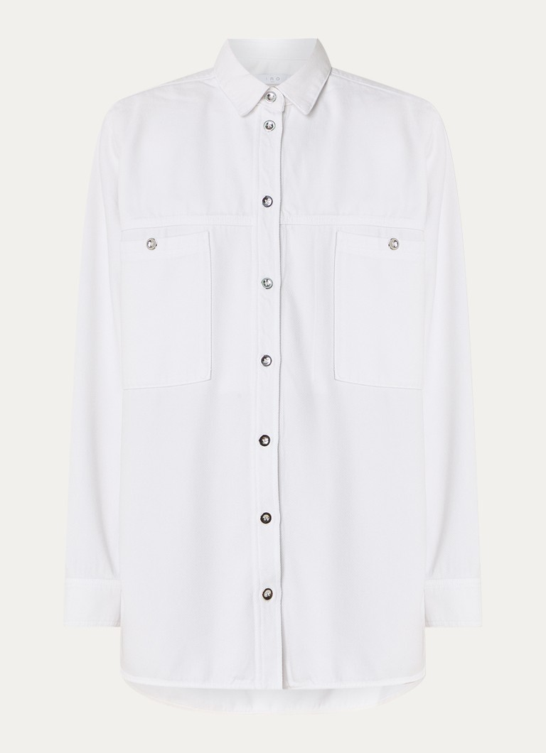 Giacca-camicia IRO Hikari in lyocell con tasche sul petto