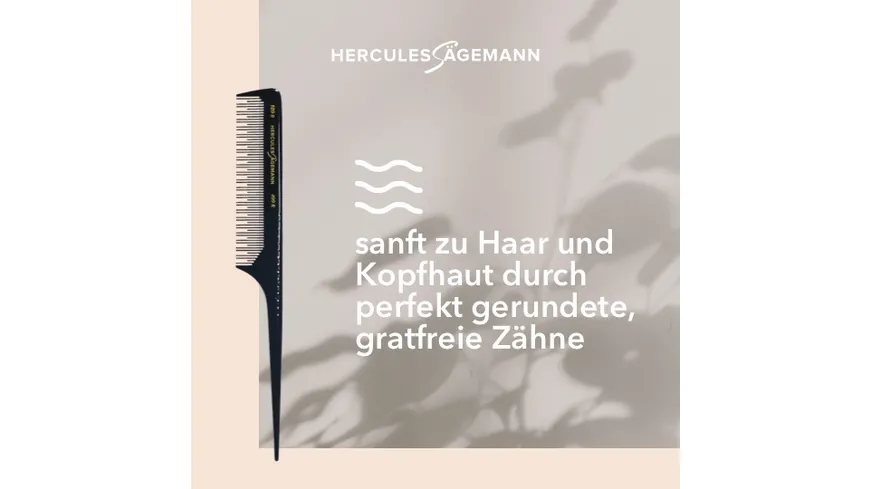 HERCULES Sägemann Toupierstielkamm Naturkautschuk