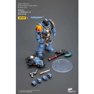 Warhammer 40k Actionfigur 1/18 Space Marines Space Wolves Claw Pack Brother Olaf 12 cm