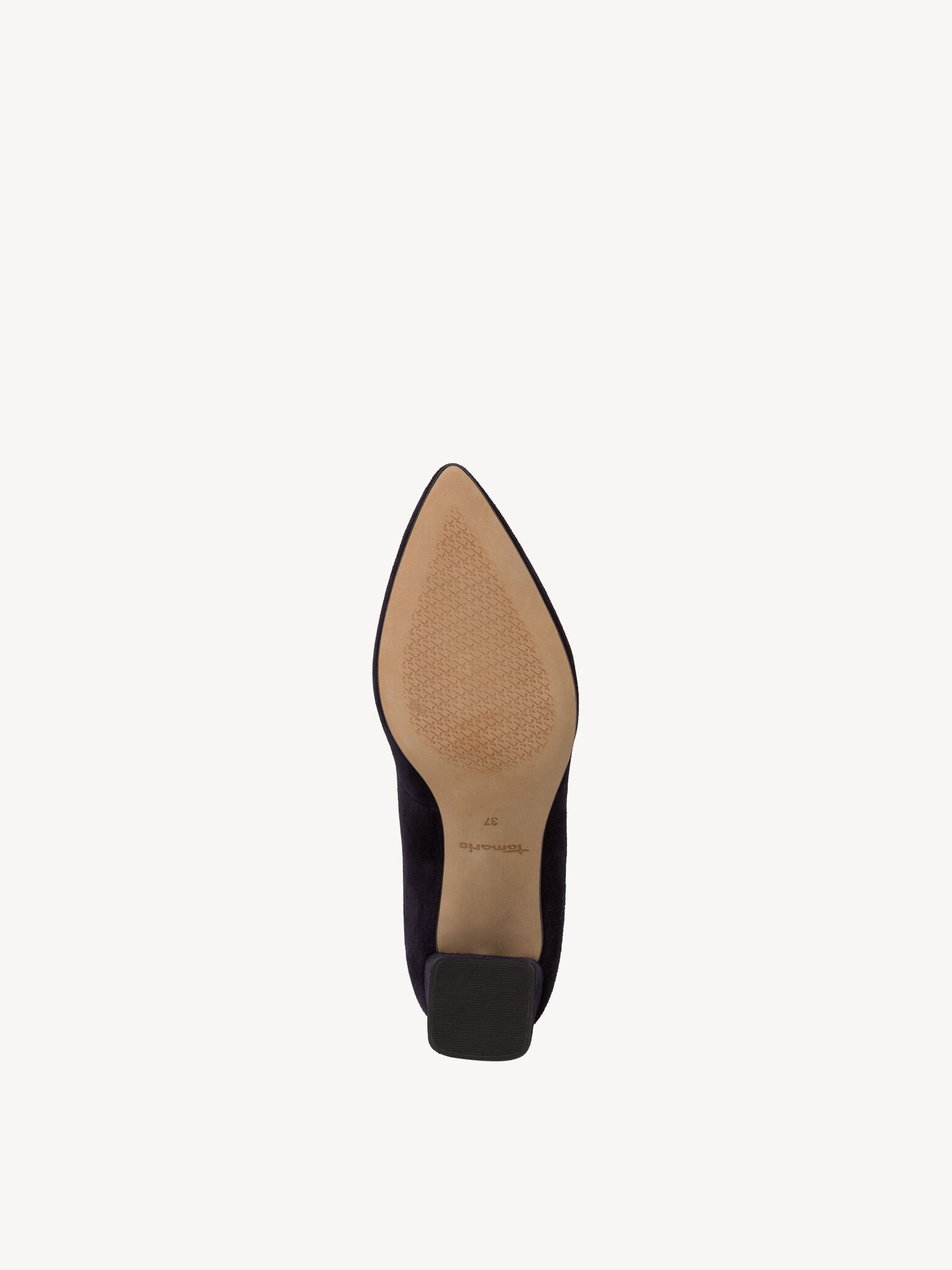Escarpin en cuir - bleu
