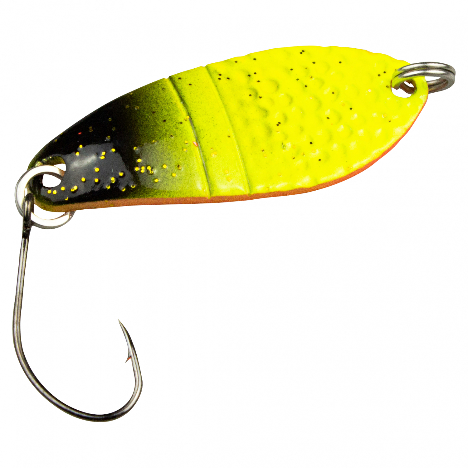 FTM Trout Spoon Dragon (2,5 g, Black/Yellow, Orange UV)