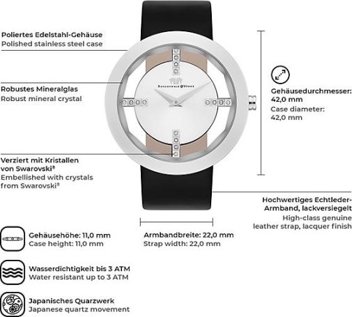 Rhodenwald & Söhne Armband-Uhr Lucrezia