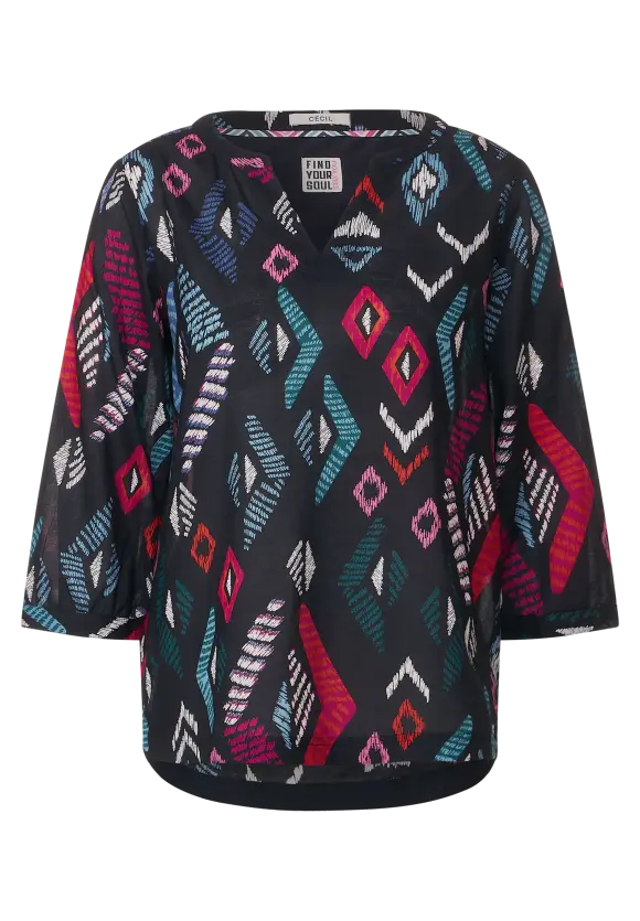 CECIL Printbluse in Baumwolle