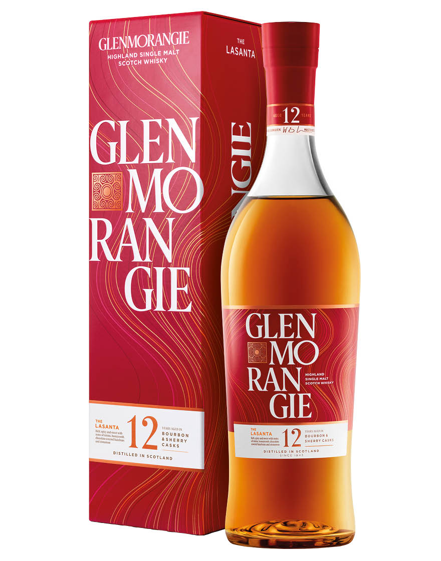 Highland Single Malt Scotch Whisky Aged 12 Years Sherry Cask Finish The Lasanta Glenmorangie 0,7 ℓ, En Étui