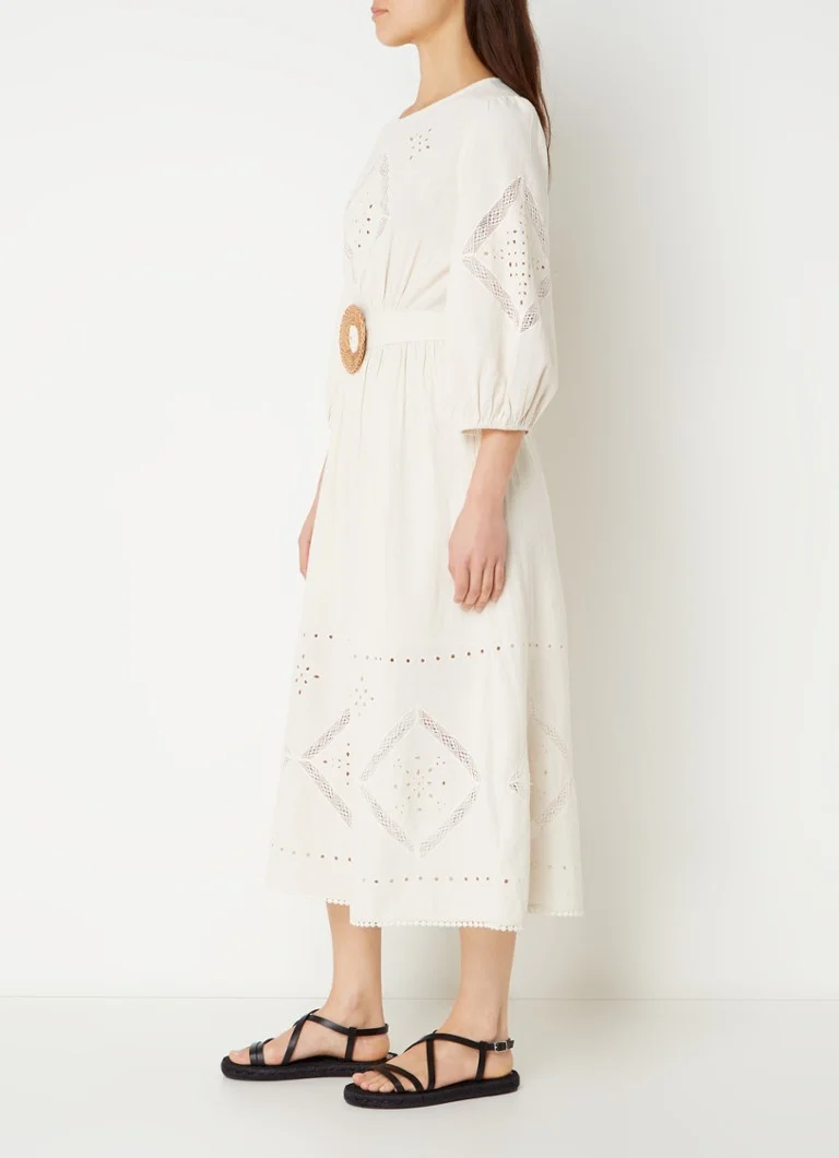 Rochie midi Elvina de la ba&sh cu broderie