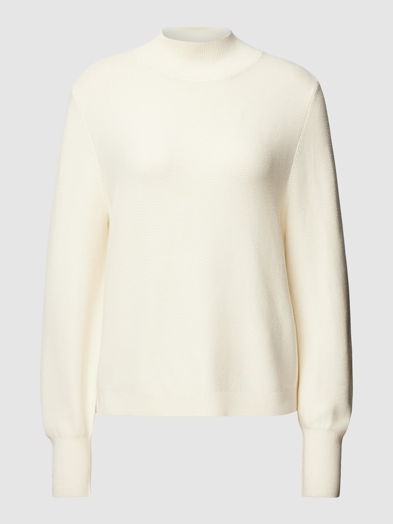 Strickpullover mit Turtleneck in ecru