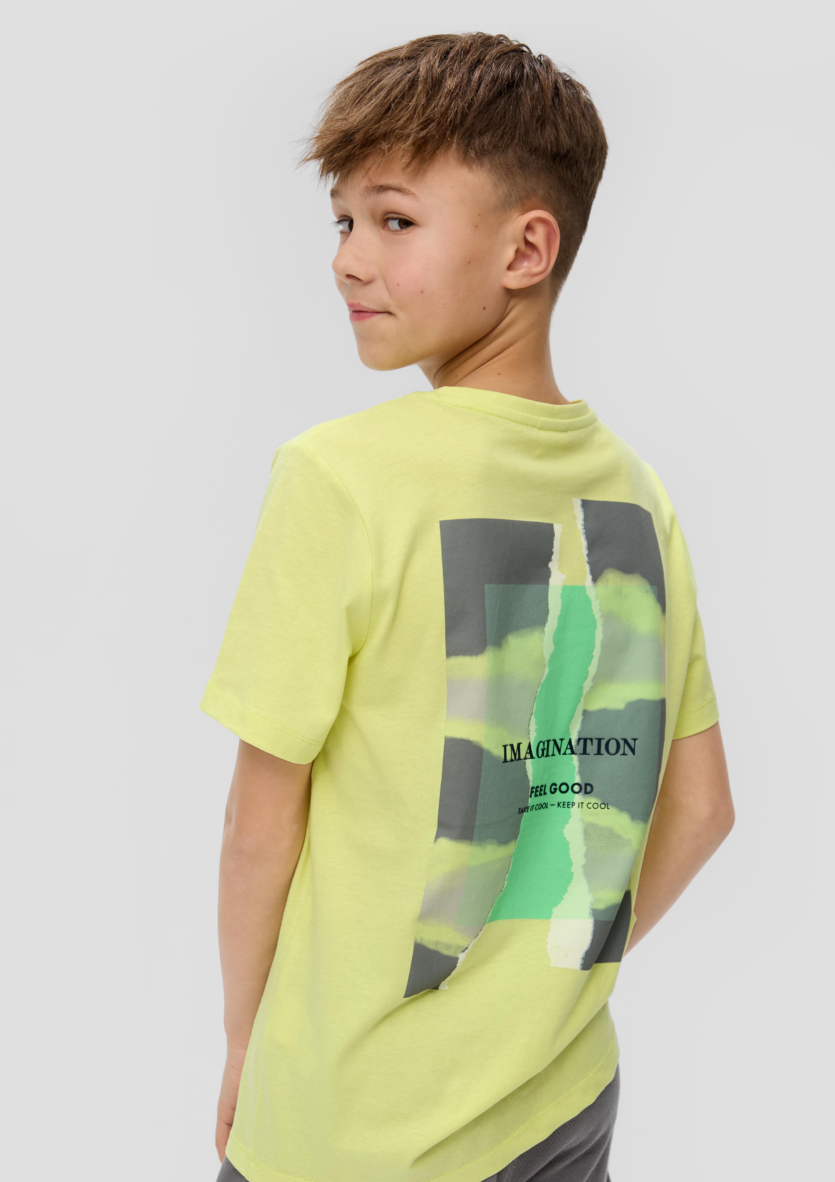 T-Shirt aus Baumwolle mit Rückenprint  2142881-7017