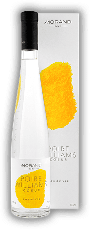 Morand Poire Williams Coeur 0,5 Liter Morand Poire Williams Coeur 0,5 Liter Eine neue Dimension des Eau-de-Vie - extrem fruchtig! 0,5	 Liter - Vol 41,0%