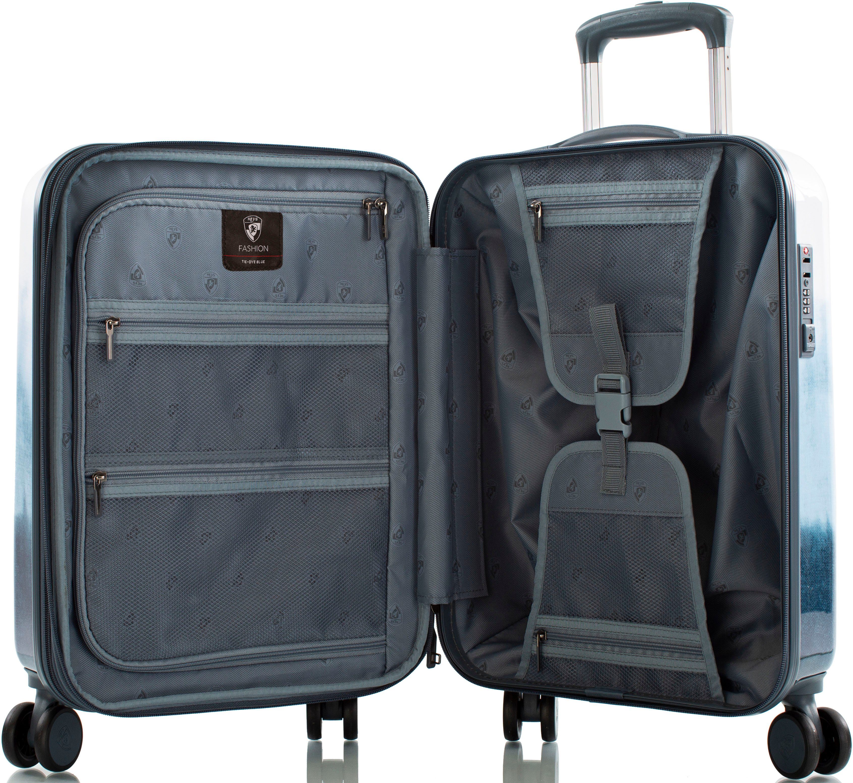 Heys Hartschalen-Trolley Tie-Dye blau, 53 cm, 4 Rollen