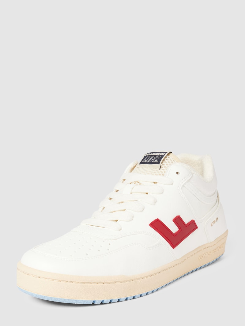 Sneaker mit Label-Details Modell 'Retro 90s' in weiß