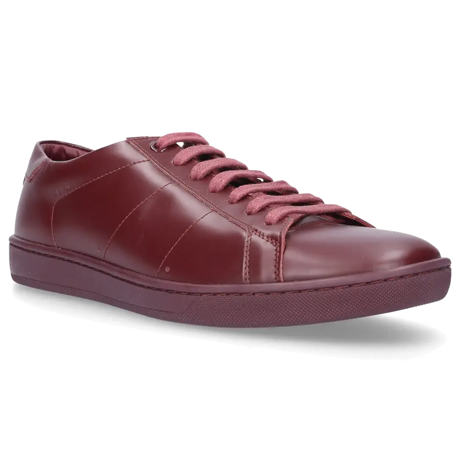 Saint Laurent - Sneaker low SL/06 Kalbsleder Logo bordeaux - rot
