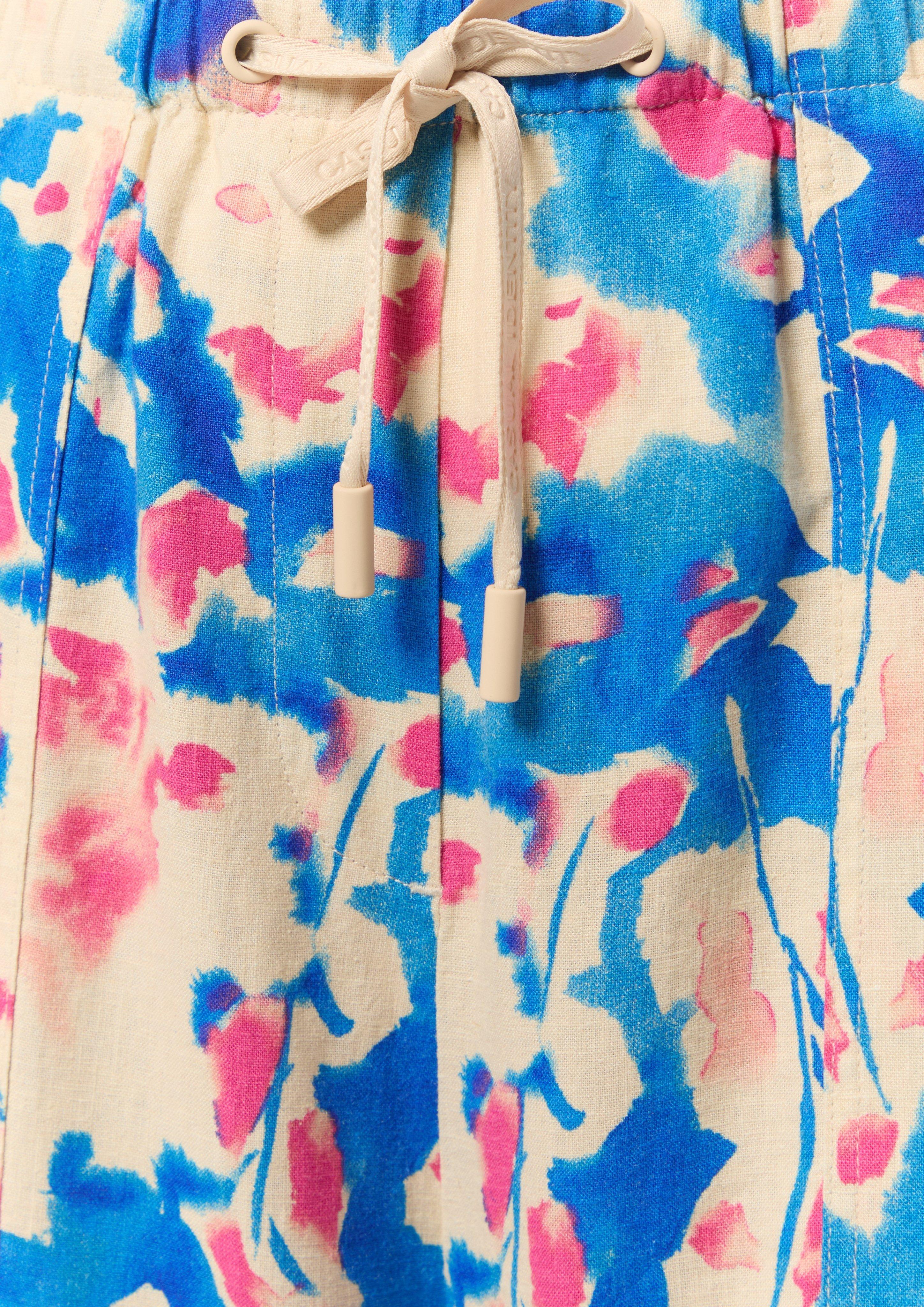 Hose aus Leinenmix - blau