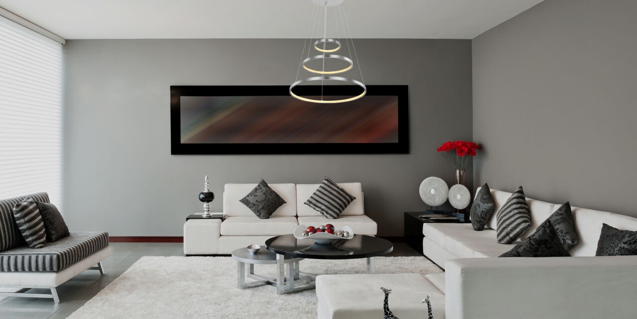 Globo Lighting - RALPH - Hängeleuchte Metall Nickel matt, LED