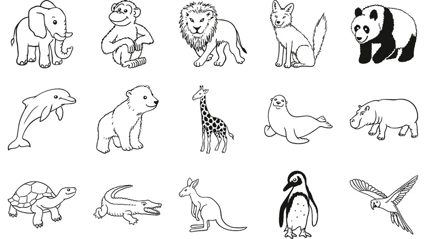 HEYDA Stempelset Zootiere