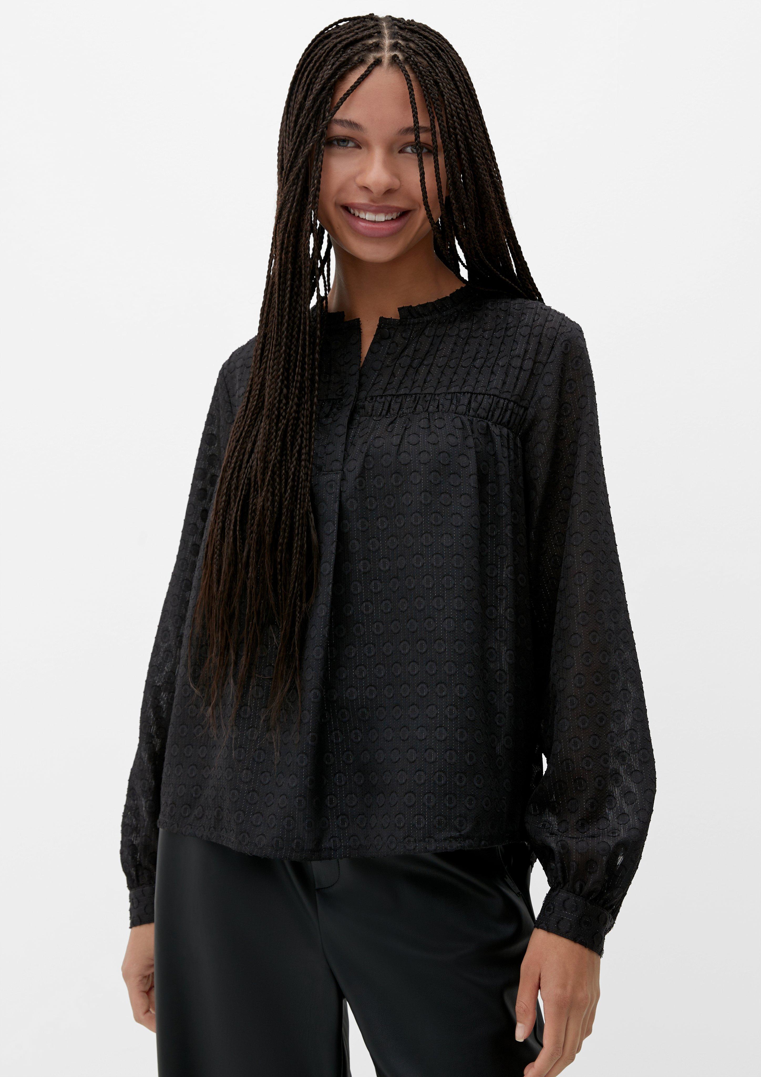 Bluse mit Rüschenkragen  2124265-9999