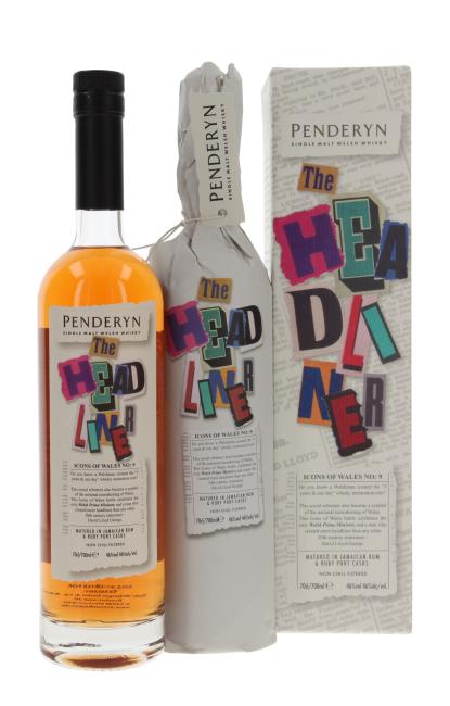 Penderyn The Headliner Icon of Wales No 9 0,7 l·46 % vol