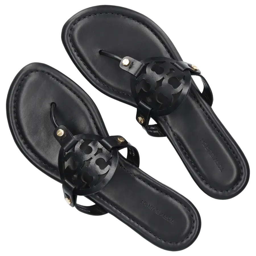 Tory Burch - Zehentrenner MILLER Ziegenleder - schwarz