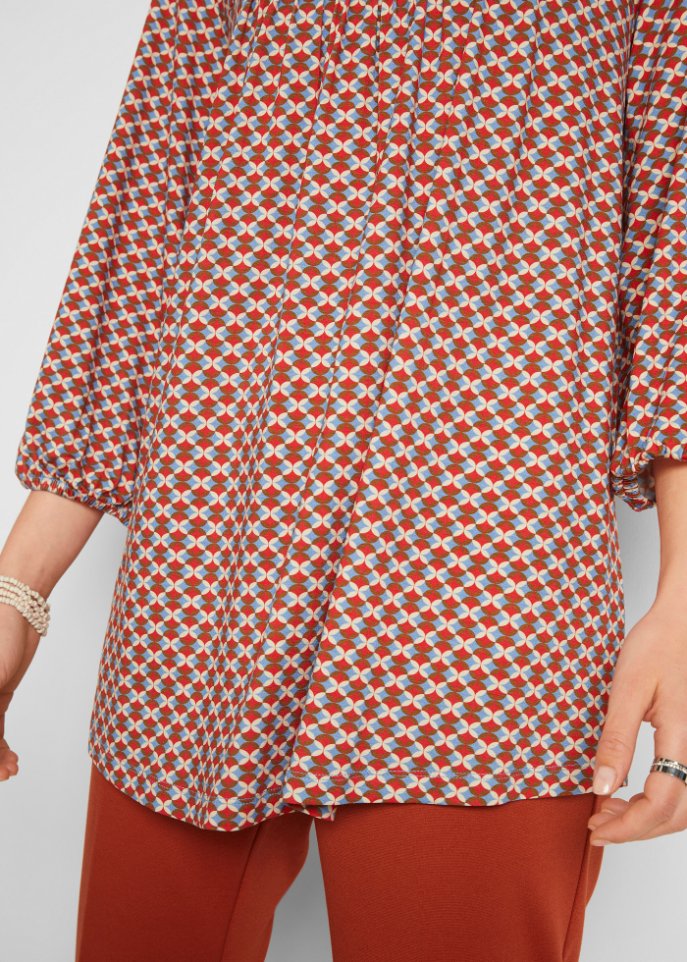 Shirt mit 3/4 Arm mit LENZING™ ECOVERO™, A-Form