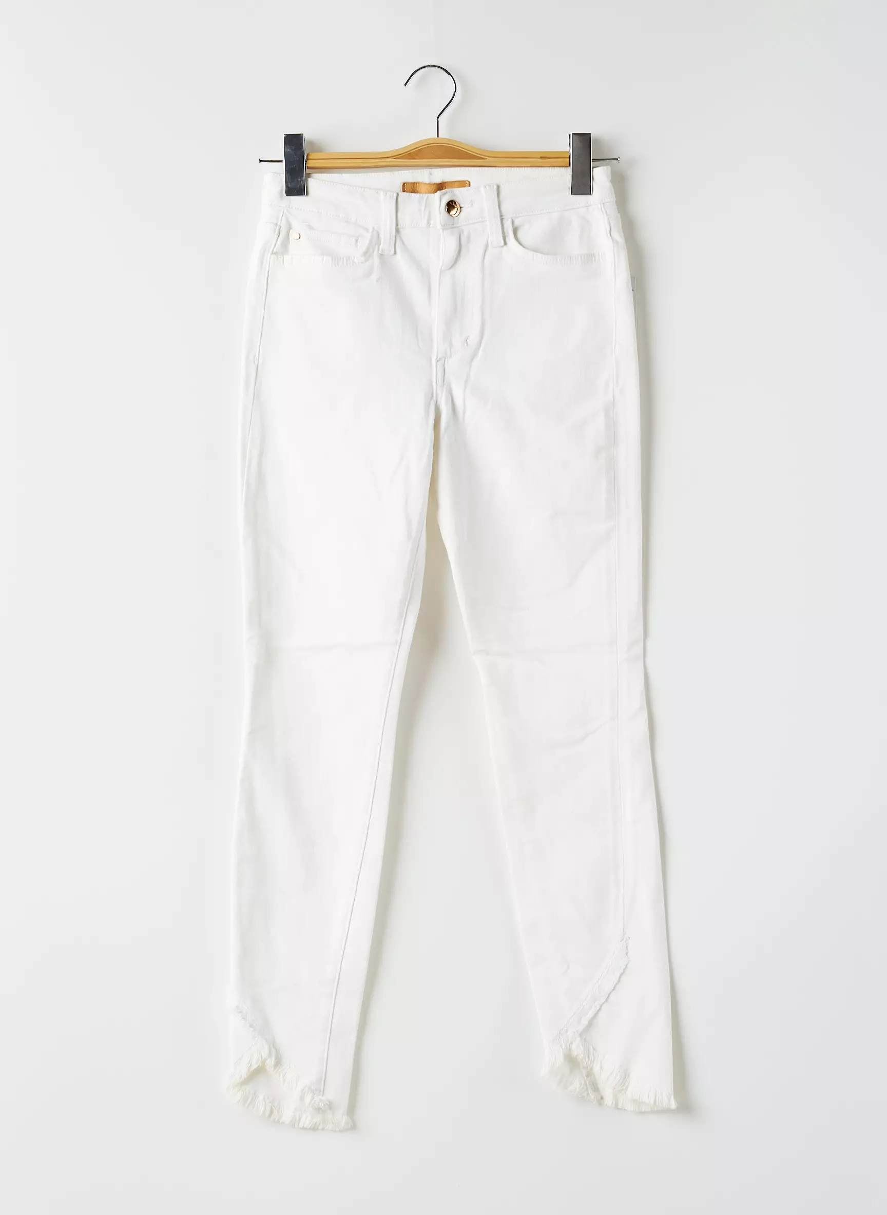Joe S Pantalon7 8 Femme couleur blanc