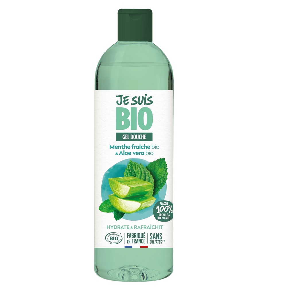je suis bio Gel douche menthe fraîche et aloe vera 250ml Gel douche