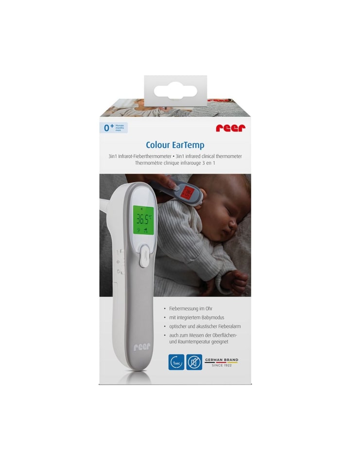 Reer Colour EarTemp 3in1 Infrarot-Fieberthermometer in Grau ab 0 Monate günstig kaufen onesize