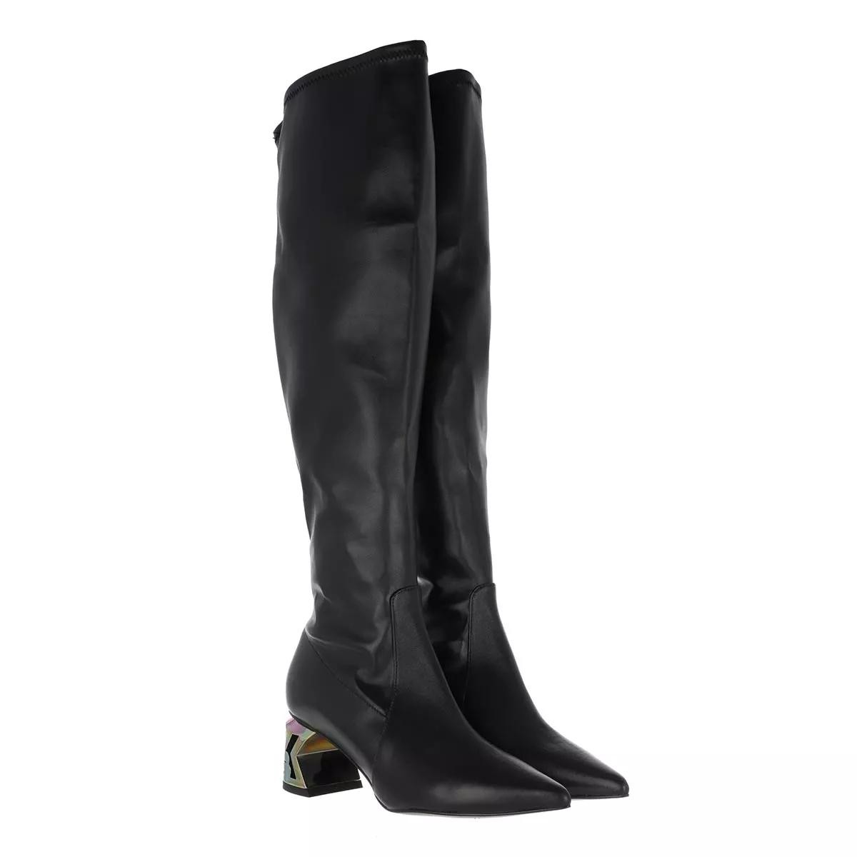 LAGERFELD Stiefeletten schwarz Overknee-Boot
