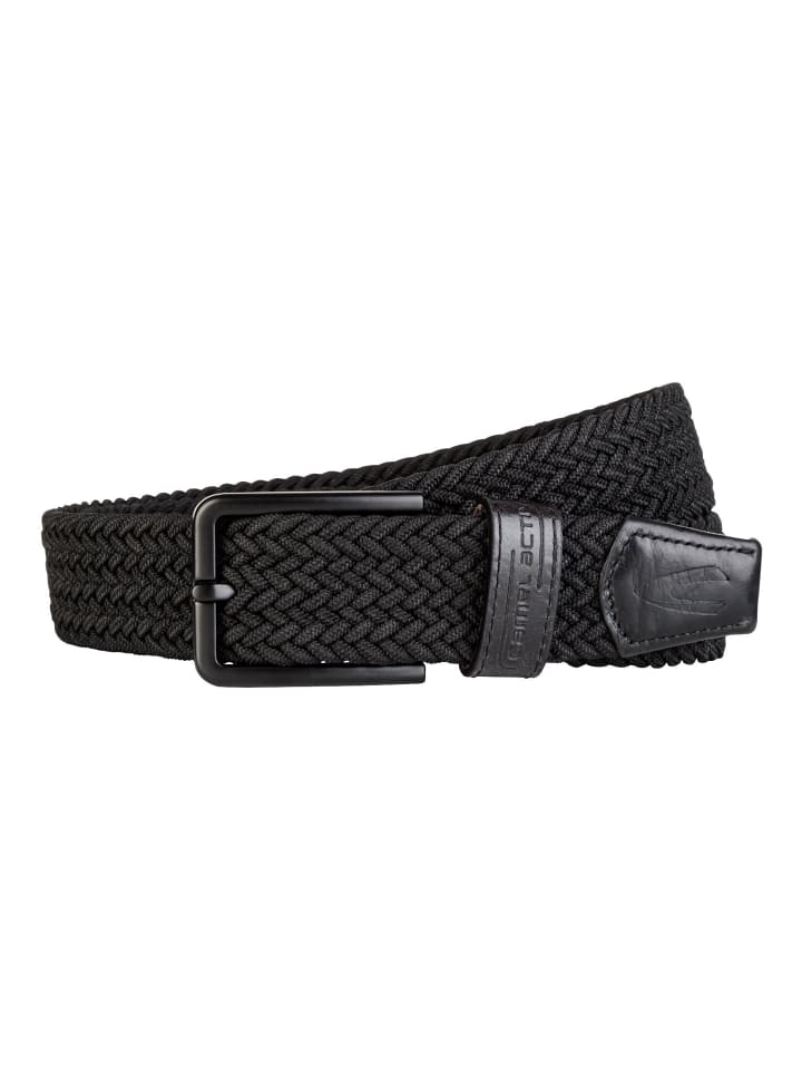 Camel Active Elastischer Flechtgürtel in Schwarz günstig kaufen