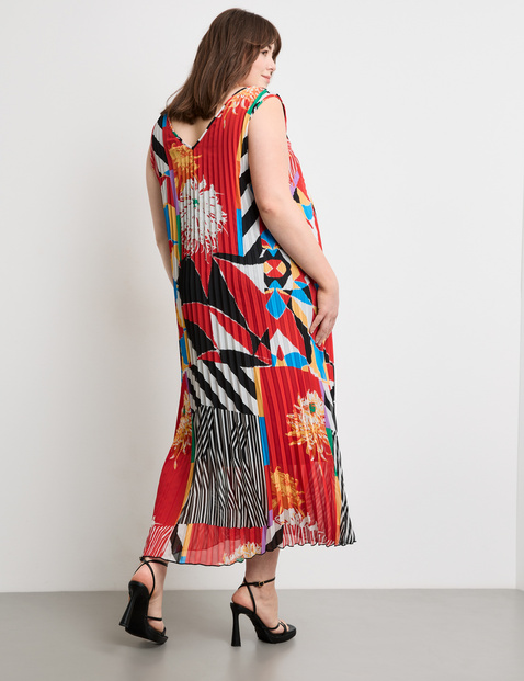 Ärmelloses Plisseekleid