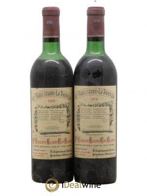 Château Balestard la Tonnelle Grand Cru Classé  1970 - Lot de 2 Bouteilles