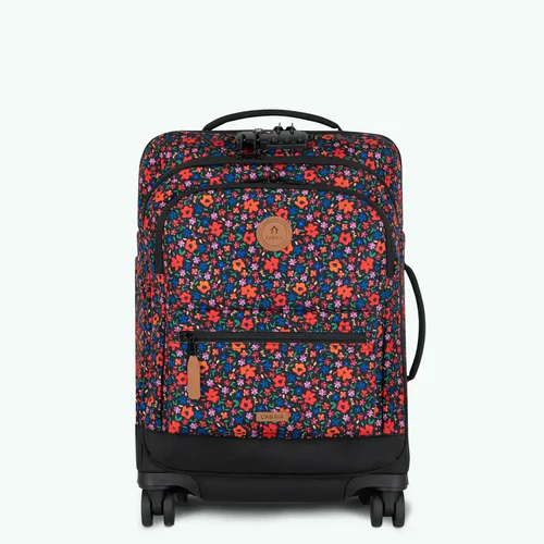 Small Maupiti Black 4-Wheel Soft Suitcase